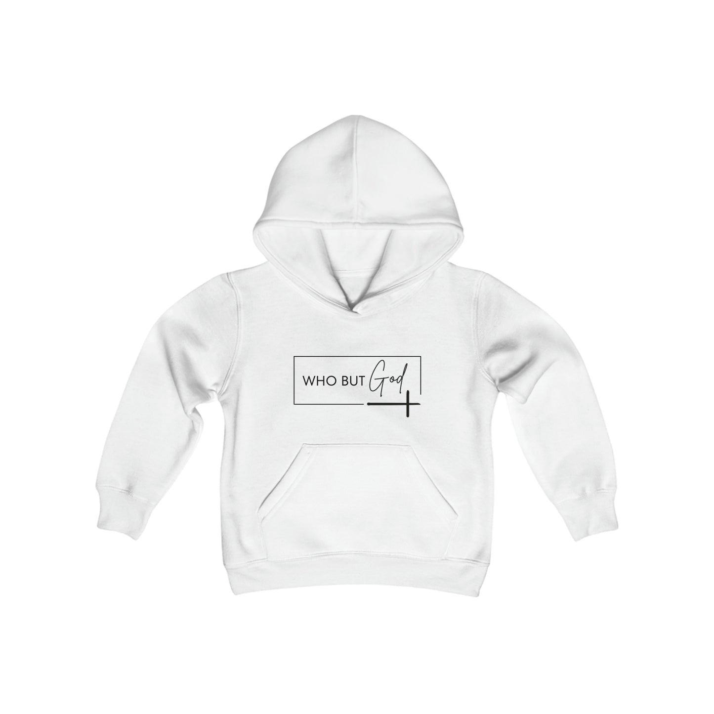 Who But God!? Youth Heavy Blend Hooded Sweatshirt