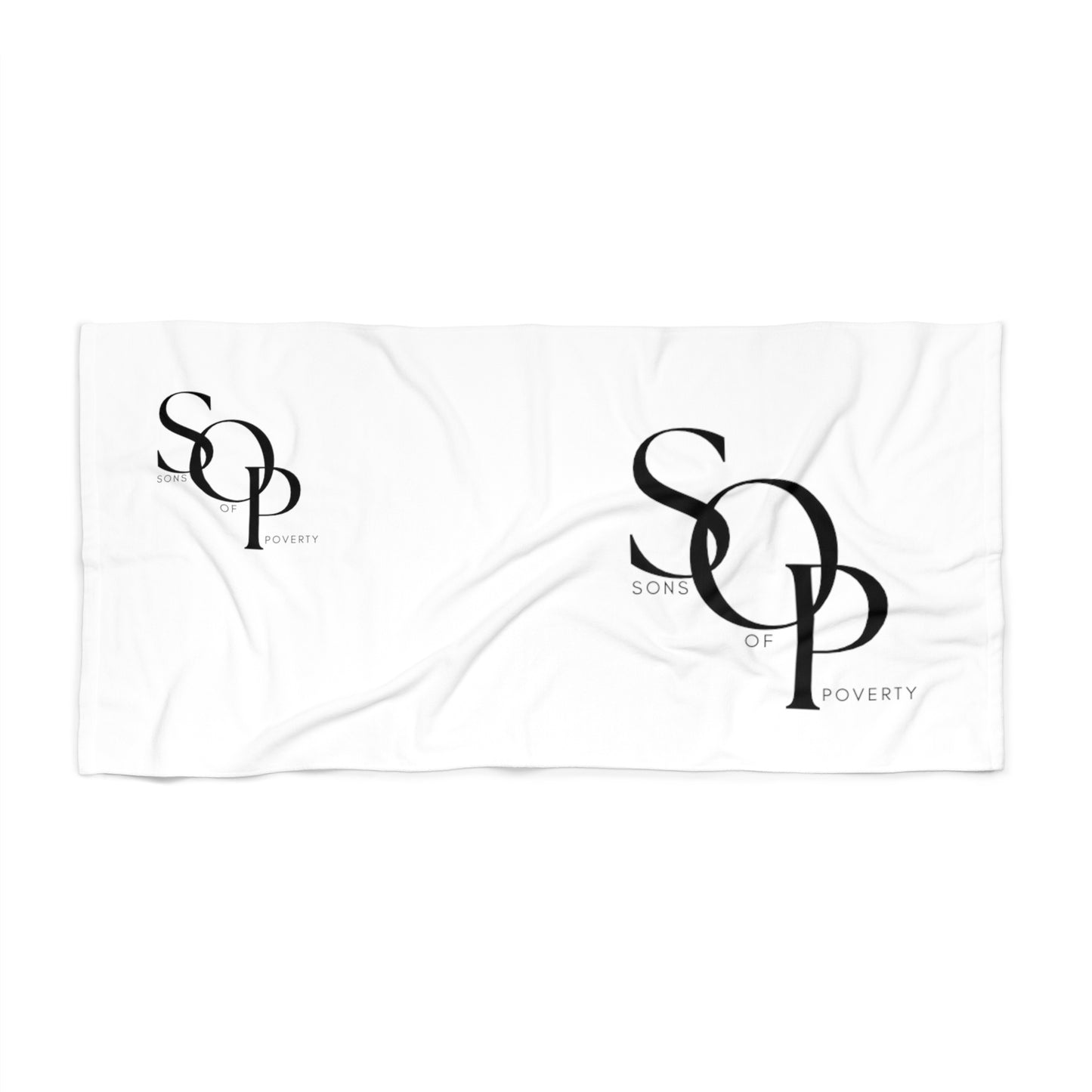 "Sons Of Poverty" Beach Towel